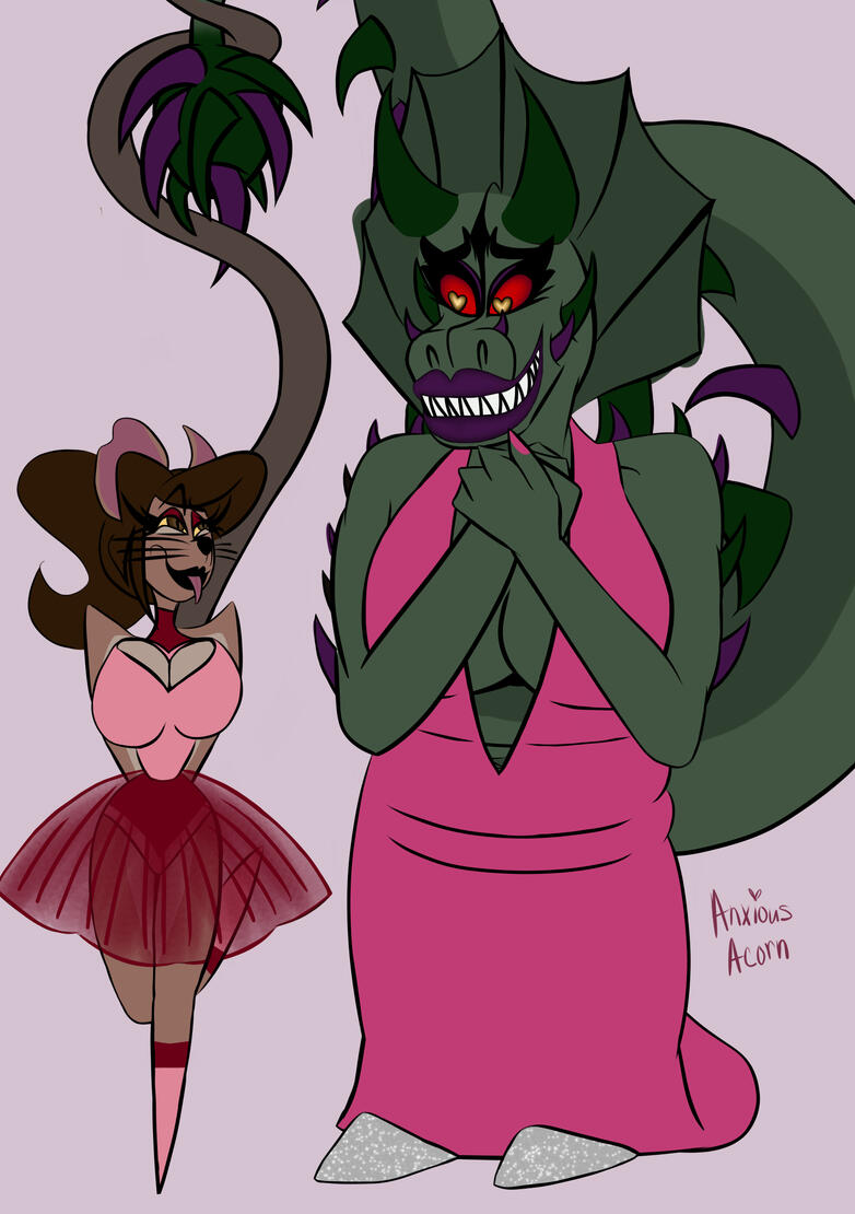 Kim (mouse) and Shondra (dragon) Kim (mouse) and Shondra (dragon)